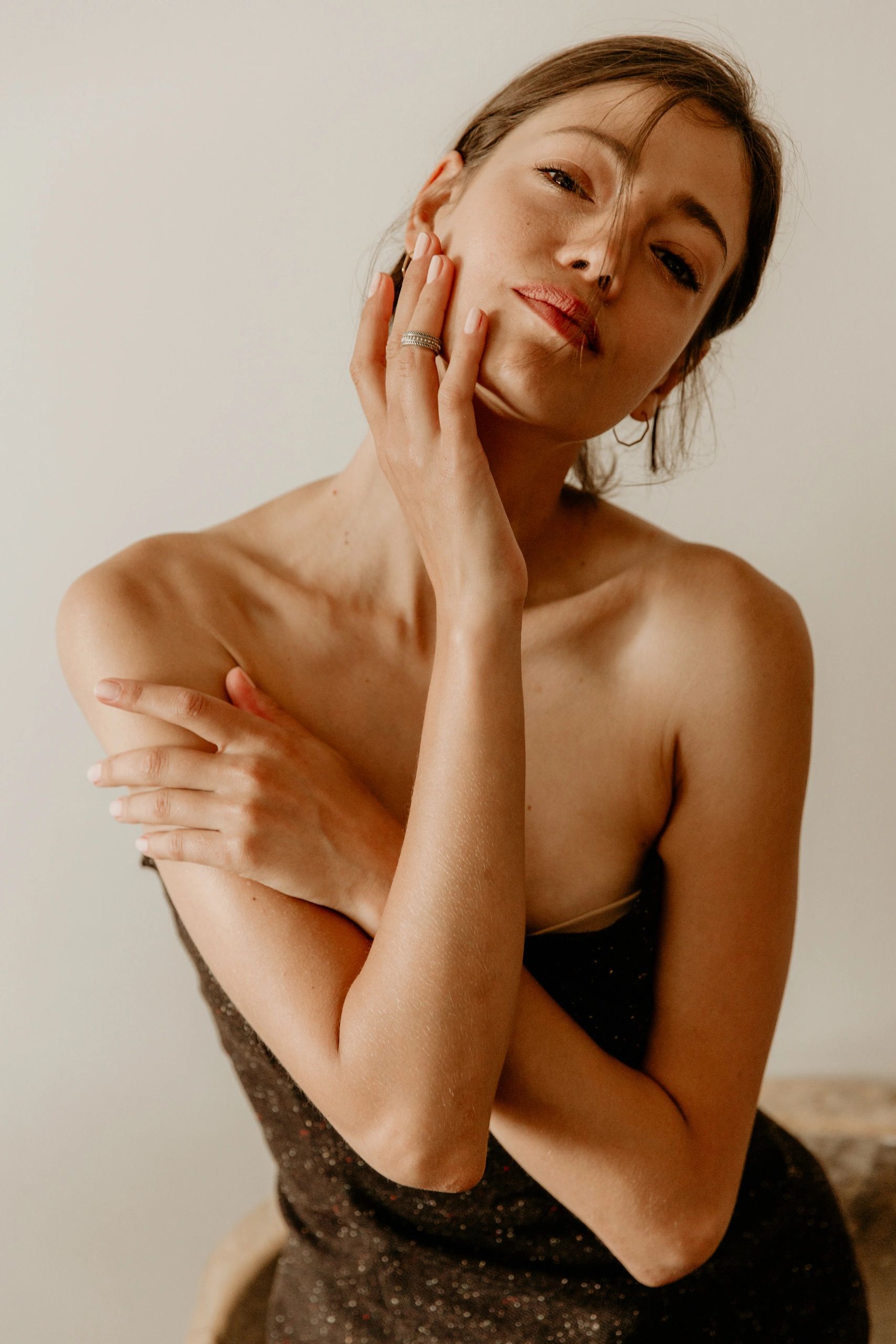 Soft editorial portrait for the StatikStudios contact page